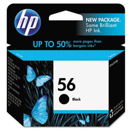 HP - HEW-C6656AN - Hp 56, (c6656an) Black Original Ink Cartridge