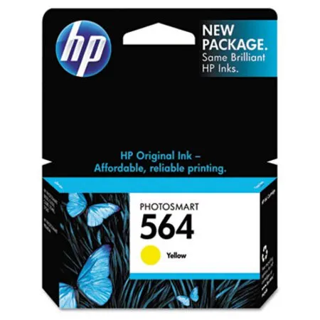 HP - HEW-CB320WN - Hp 564, (cb320wn) Yellow Original Ink Cartridge