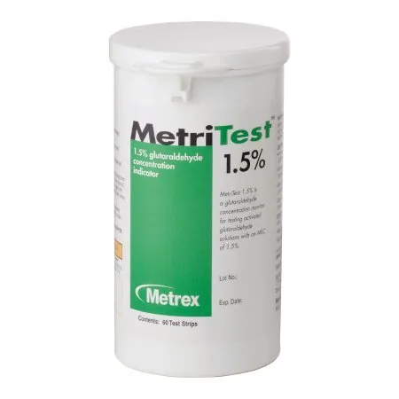 Metrex Research - 10-303 - MetriTest 1&frac12;, For 14 Day Use Life, 60 strips/bottle, 2 btl/cs