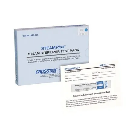 SPS Medical Supply - STEAMPlus - STP-025 -   Sterilization Chemical Integrator Pack Steam 4 Inch