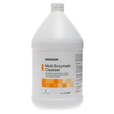 McKesson - 53-28501 - Multi Enzymatic Instrument Detergent Liquid 1 gal. Jug Eucalyptus Spearmint Scent
