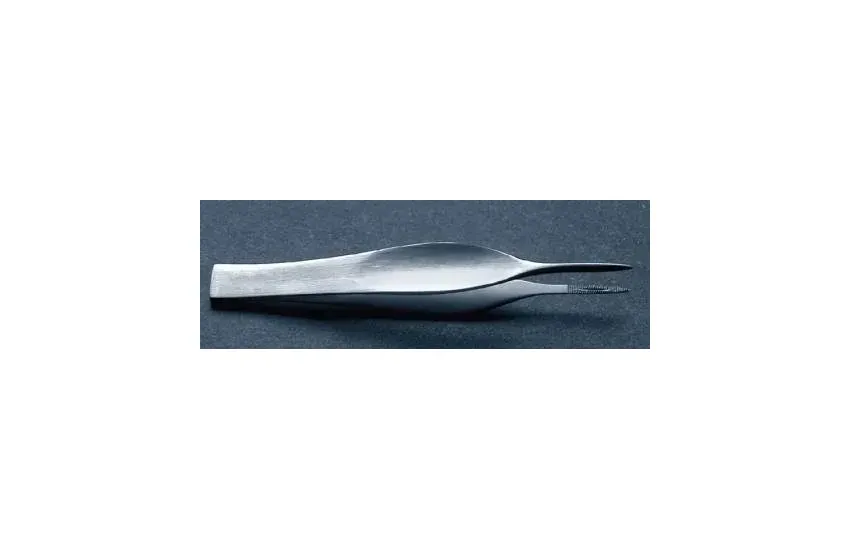 McKesson - 43-2-784 - Splinter Forceps McKesson Feilchenfeld 3 Inch Length Office Grade Stainless Steel NonSterile NonLocking Thumb Handle