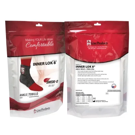 Core Products - AKL-6335-BK-SML - Ankle Brace, Internal Strap, (083019)