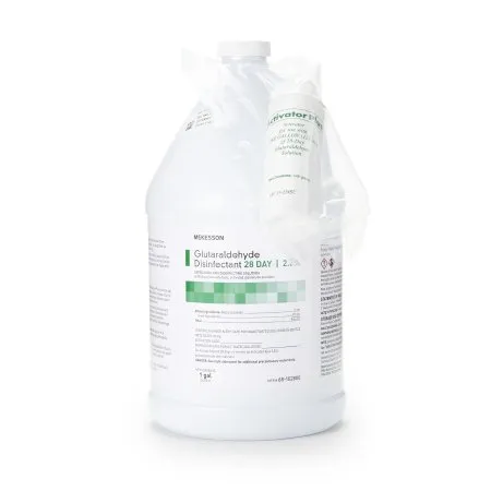 McKesson - 68-102800 - 28 Day Glutaraldehyde High Level Disinfectant 28 Day Activation Required Liquid 1 gal. Jug Max 28 Day Reuse