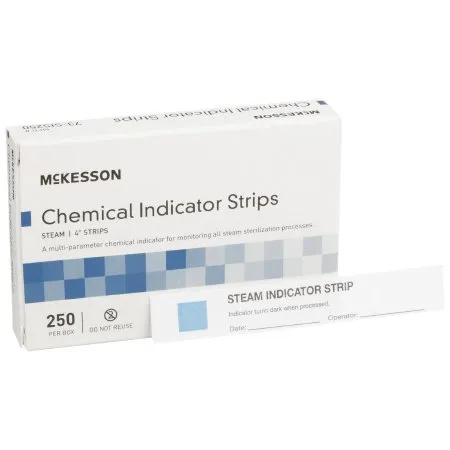 McKesson - 73-SIS250 - Sterilization Chemical Indicator Strip Steam 4 Inch