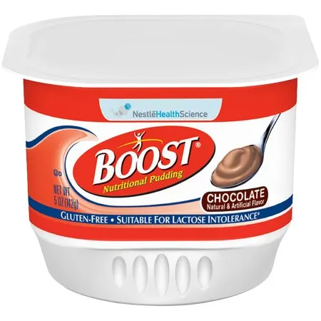 Nestle Healthcare Nutrition - 09460300 - Boost Nutritional Pudding Chocolate Flavor 5 Oz. Plastic Cup