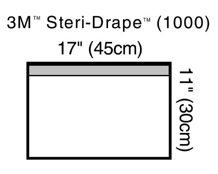 3M - 1000 - Steri Drape General Purpose Drape Steri Drape Small Towel Drape 17 W X 11 L Inch Sterile