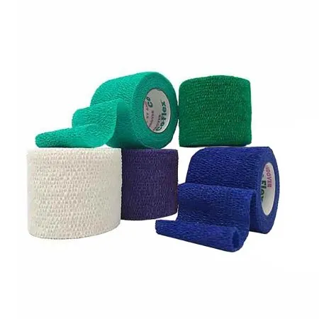 Andover Coated Products - CoFlex NL - 5200RB-036 - Cohesive Bandage CoFlex NL 2 Inch X 5 Yard Self-Adherent Closure Teal / Blue / White / Purple / Green NonSterile 12 lbs. Tensile Strength