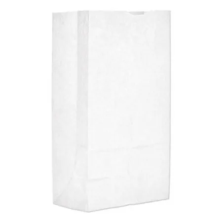 General - BAG-GW12500 - Grocery Paper Bags, 40 Lb Capacity, 12, 7.06 X 4.5 X 13.75, White, 500 Bags