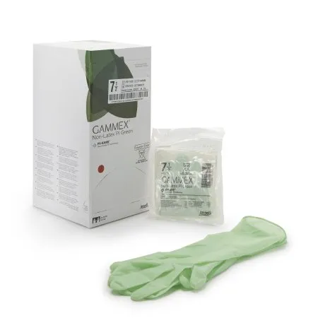 Ansell Healthcare - GAMMEX Non-Latex PI Green - 20685275 - Ansell GAMMEX Non Latex PI Green Surgical Glove GAMMEX Non Latex PI Green Size 7.5 Sterile Polyisoprene Standard Cuff Length Micro Textured Light Green Chemo Tested