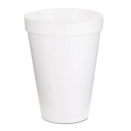 RJ Schinner - Dart - 12J12 - Co  Drinking Cup  12 oz. White Styrofoam Disposable