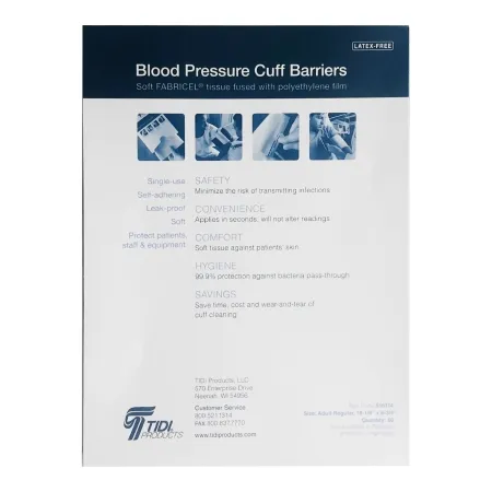 TIDI Products - From: 916114 To: 916115 - Tidi Fabricel Blood Pressure Cuff Barrier Tidi Fabricel
