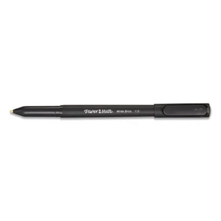 Paper Mate - Write Bros. - PAP-3331131C - Write Bros. Ballpoint Pen, Stick, Medium 1 Mm, Black Ink, Black Barrel, Dozen