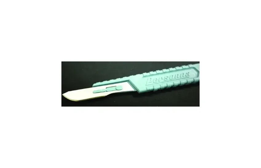 Southmedic - Personna Plus - 73-0115 - Scalpel Personna Plus No. 15 Polymer Coated Stainless Steel / Plastic Grooved Handle Sterile Disposable