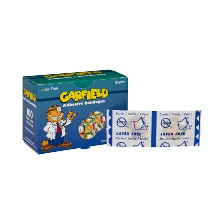 ASO - GAR5561-012-000 - Adhesive Spot Bandage 7/8 Inch Plastic Round Kid Design (Garfield) Sterile