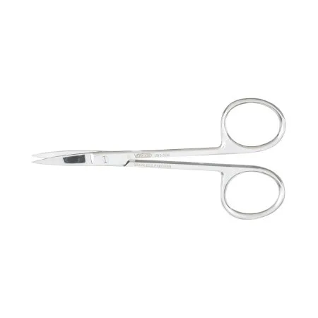 Integra Lifesciences - Vantage - V95-306 - Iris Scissors Vantage 4-1/8 Inch Length Office Grade Stainless Steel Curved Blade Sharp Tip / Sharp Tip