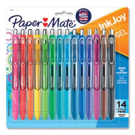 Paper Mate - InkJoy - PAP-1951636 - Inkjoy Gel Pen, Retractable, Medium 0.7 Mm, Assorted Ink And Barrel Colors, 14/pack