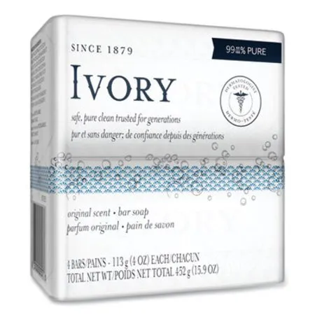 Ivory - PGC-82757 - Bar Soap, Original Scent, 4 Oz, 4/pack, 18 Packs/carton