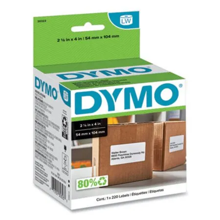Avery - DYM-30323 - Labelwriter Shipping Labels, 2.12 X 4, White, 220 Labels/roll