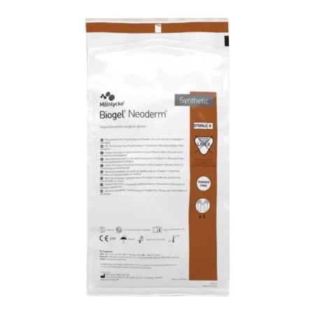 Molnlycke - Biogel NeoDerm - 42965 - Surgical Glove Biogel NeoDerm Size 6.5 Sterile Polyisoprene Standard Cuff Length Micro-Textured Light Brown Not Chemo Approved