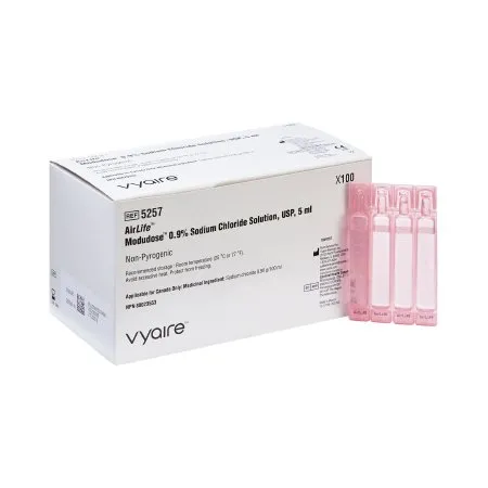 VyAire Medical - 5257 - Saline, 5ml, 100/ bx, 10 bx/cs (Continental US Only)