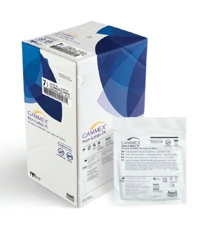 Ansell Healthcare - GAMMEX Non-Latex PI - 20685785 - Ansell GAMMEX Non Latex PI Surgical Glove GAMMEX Non Latex PI Size 8.5 Sterile Polyisoprene Standard Cuff Length Micro Textured White Chemo Tested