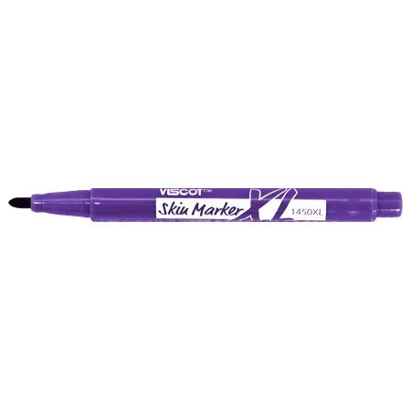 Viscot Industries - Mini XL - 1450XLSR-100 - Mini Prep Resistant Skin Marker Viscot XL Gentian Violet Regular Tip Ruler Sterile