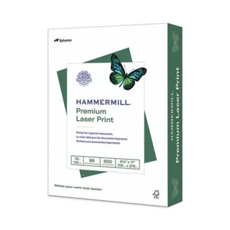 Hammermill - HAM-104646 - Premium Laser Print Paper, 98 Bright, 32 Lb Bond Weight, 8.5 X 11, White, 500/ream