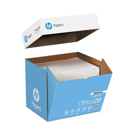 HP Papers - HEW-112103 - Office20 Paper, 92 Bright, 20 Lb Bond Weight, 8.5 X 11, White, 2, 500/carton