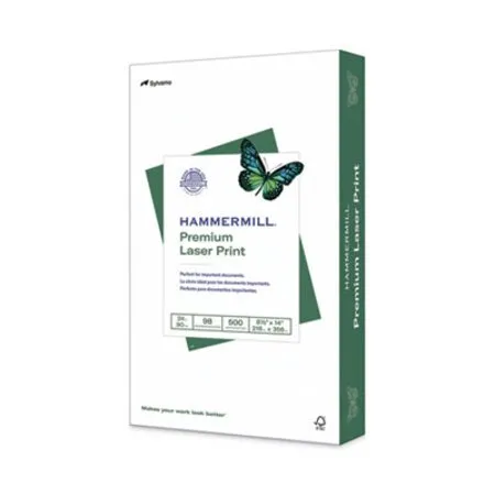 Hammermill - HAM-104612 - Premium Laser Print Paper, 98 Bright, 24 Lb Bond Weight, 8.5 X 14, White, 500/ream