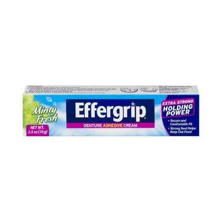 Medtech Laboratories - Effergrip - 81483201031 - Denture Adhesive Effergrip Cream 2.5 oz.