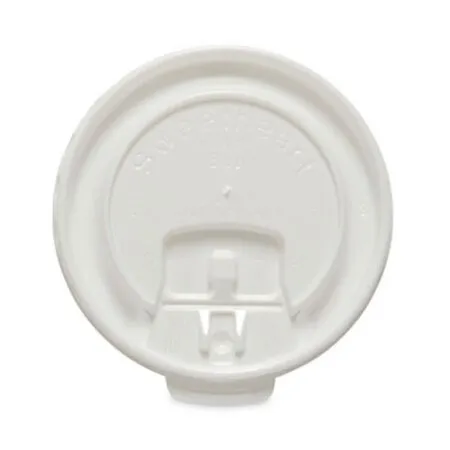 Solo - SCC-DLX8R - Lift Back And Lock Tab Cup Lids For Foam Cups, Fits 8 Oz Cups, White, 2,000/carton