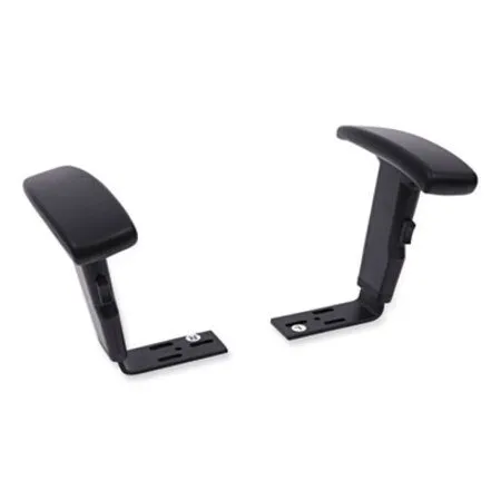 Alera - ALE-IN49AKA10B - Optional Height-adjustable T-arms For Alera Essentia And Interval Series Chairs, Black, 2/set