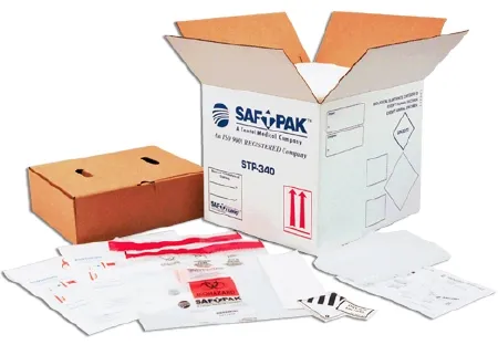 Fisher Scientific - Saf-T-Pak Category B - NC9059389 - Insulated Specimen Transport System Saf-t-pak Category B 5.25 X 12.75 X 15.5 Inch 1 To 4 Liter Capacity