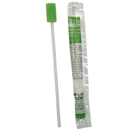 Sage Products - Toothette - 6005 - Petite Oral Swabstick Toothette Foam Tip Untreated