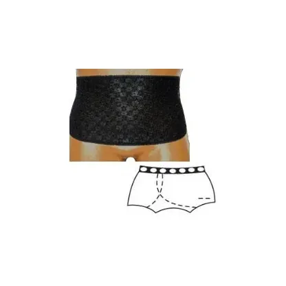 Team Options - 83002SR - OPTIONS Open Crotch with Built-In Barrier/Support, Black, Right-Side Stoma, Small