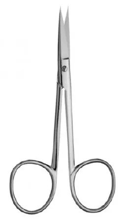 V. Mueller - SU1791 - Dissecting Scissors 4 1/2 Inch Length Surgical Grade Stainless Steel NonSterile Finger Ring Handle Straight Sharp Tip / Sharp Tip