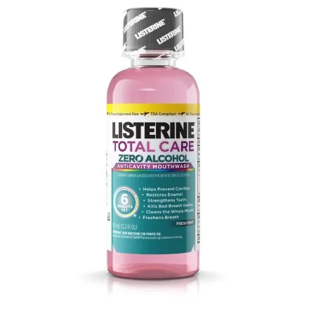 J & J Healthcare Systems - Listerine Total Care Zero - 10312547306680 - J&J  Mouthwash  3.2 oz. Fresh Mint Flavor