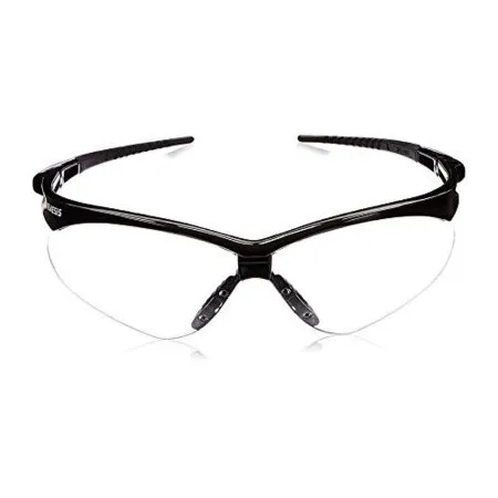 Kimberly Clark - Jackson Safety Nemesis - 25676 -  Safety Glasses  Wraparound Clear Tint Polycarbonate Lens Black Frame Over Ear One Size Fits Most