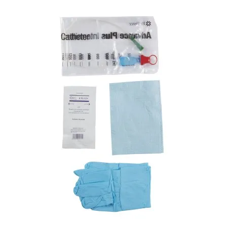 Hollister - Advance Plus - 97144 -  Intermittent Catheter Tray  Coude 14 Fr. Without Balloon PVC