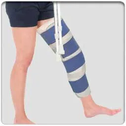 Professional Products - Ezy Wrap - 01259-UL-C2-16-01 - Knee Immobilizer Ezy Wrap One Size Fits Most 16 Inch Length Left Or Right Knee