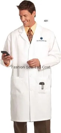 Fashion Seal Uniforms - 482-SZ32 - Lab Coat White Size 32 Knee Length 65% Polyester / 35% Cotton Reusable
