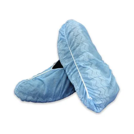 McKesson - 16-3557 - Shoe Cover X Large Shoe High Nonskid Sole Blue NonSterile