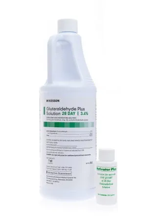 McKesson - REGIMEN - 343 -  Glutaraldehyde High Level Disinfectant  Activation Required Liquid 32 oz. Bottle Max 28 Day Reuse