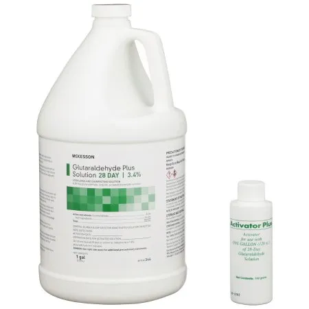 McKesson - REGIMEN - 344 -  Glutaraldehyde High Level Disinfectant  Activation Required Liquid 1 gal. Jug Max 28 Day Reuse