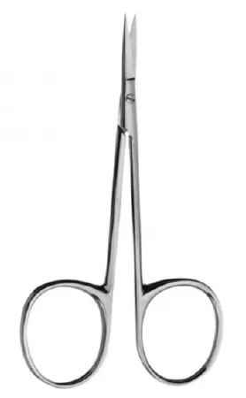V. Mueller - OP5000 - Iris Scissors 3 1/2 Inch Length Surgical Grade Stainless Steel NonSterile Finger Ring Handle Straight Sharp Tip / Sharp Tip