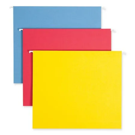 Smead - SMD-64264 - Box Bottom Hanging File Folders, 2 Capacity, Letter Size, 1/5-cut Tabs, Assorted Colors, 25/box