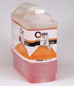 Ecolab - Oasis 100 - 6114522 - Floor Cleaner Oasis 100 Liquid 2.5 gal. Jug Citrus Scent