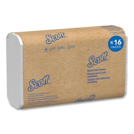 Scott - KCC-01804 - Essential Multi-fold Towels, Absorbency Pockets, 1-ply, 9.2 X 9.4, White, 250/packs, 16 Packs/carton