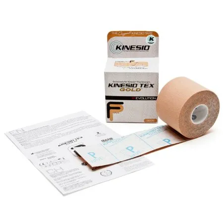 KMS - Kinesio Tex Gold FP - From: GKT15024FP To: GKT45125FP -  Kinesiology Tape  Beige 2 Inch X 5 1/2 Yard Cotton NonSterile